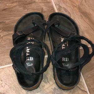 Birkenstock strappy leather sandals